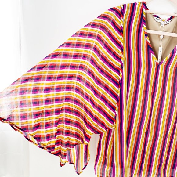 Trina Turk Women's Striped La Paz Blouse NWT - Picture 7 of 11
